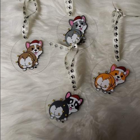 Brand new corgi Christmas ornaments - Picture 1 of 1